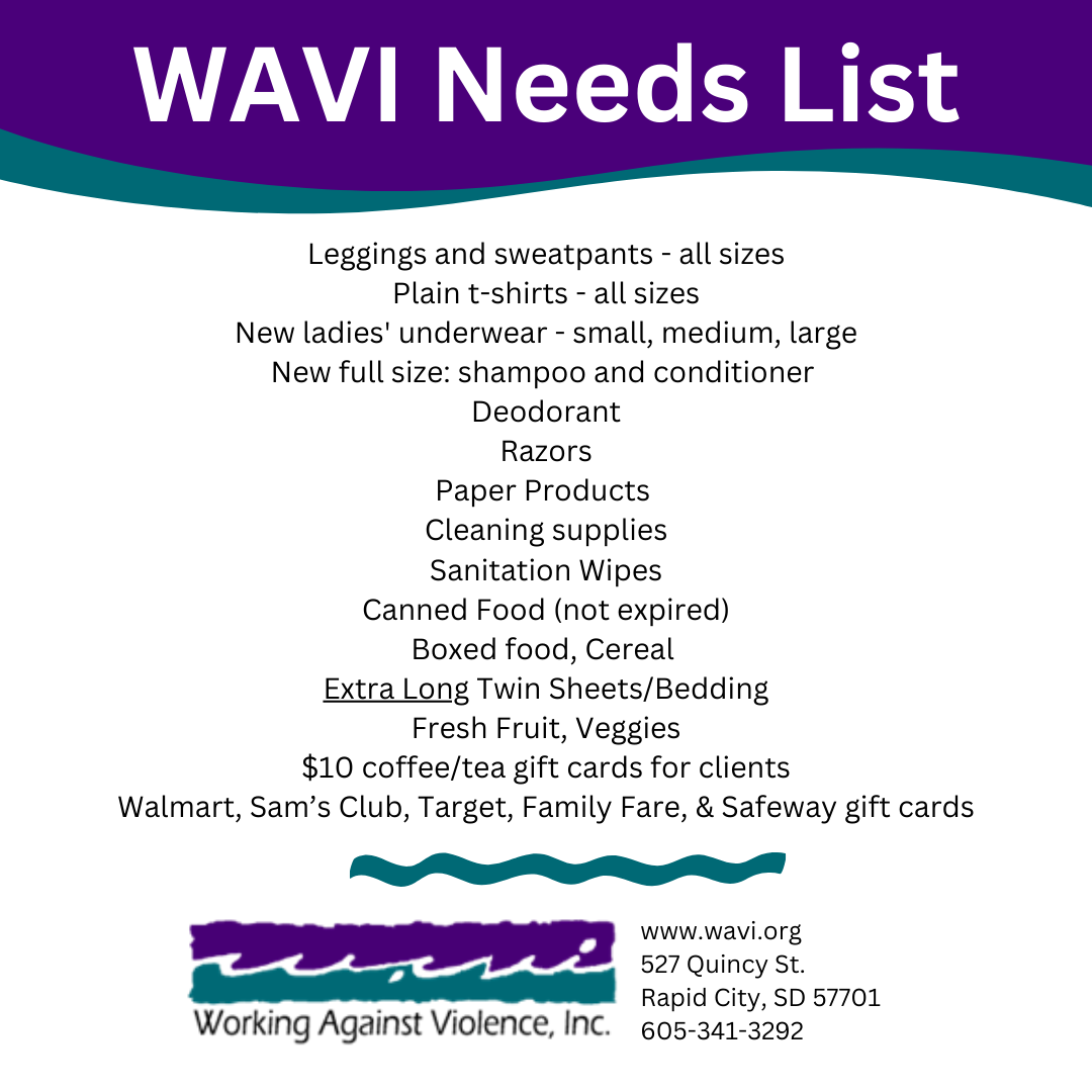 WAVI Needs List